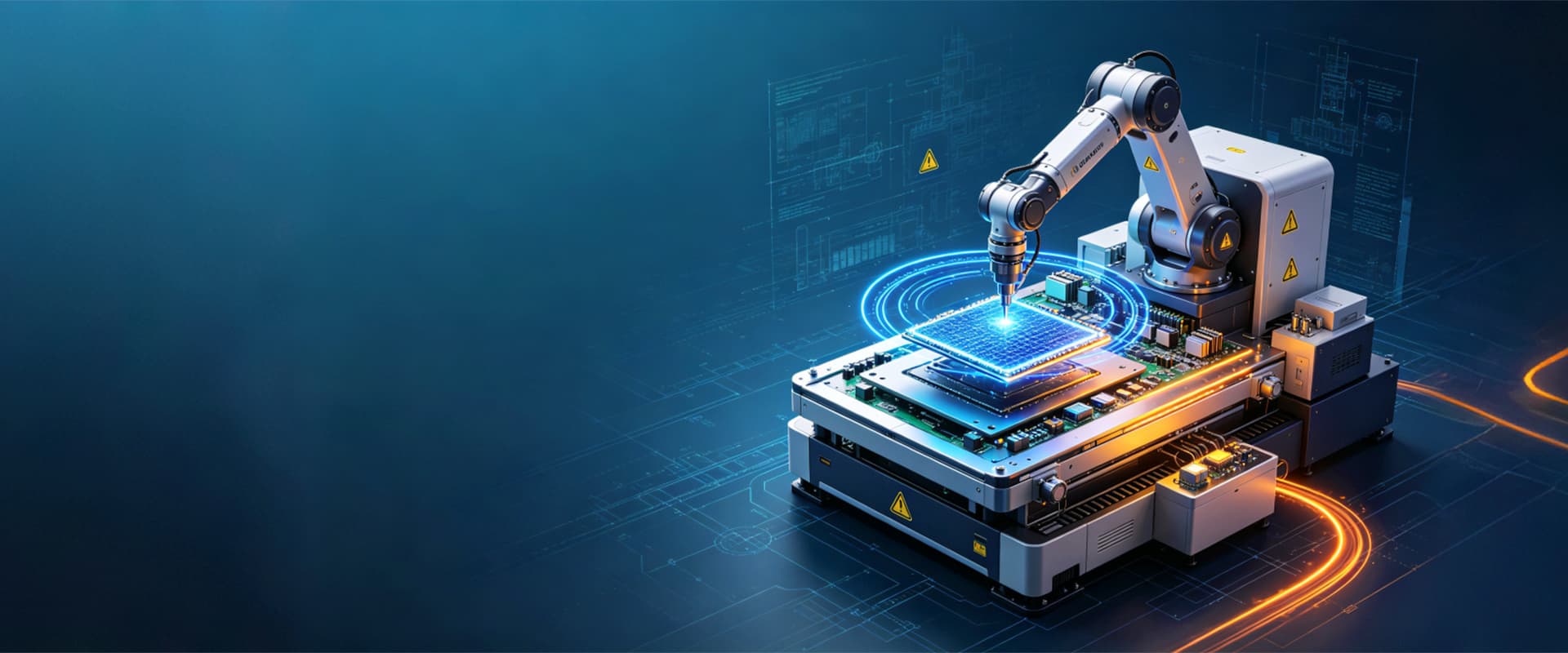 Application concept: automated electronics assembly, illustrating precision procurement standards