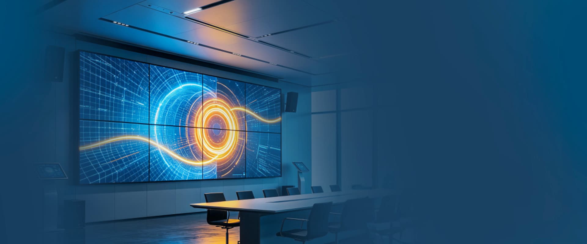 Application concept: LED video wall in a meeting room